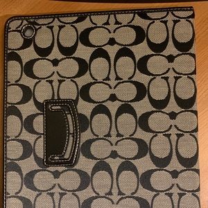 Coach Tan & Black Tablet cover